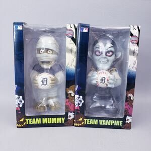 Detroit Tigers Team Mummy & Team Vampire Forever Nightmares Statue Figure NEW